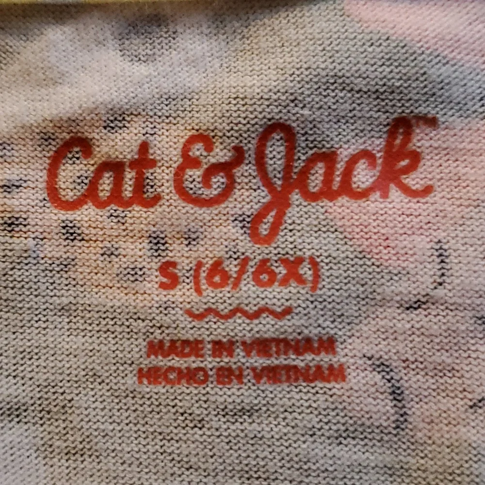 Cat & Jack Girls Gray Butterfly Long Sleeve Dress - Size Small (6/6X)